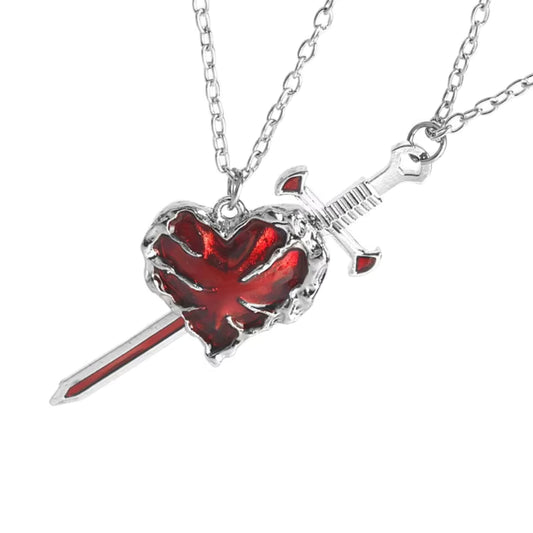 Heart Sword Necklace