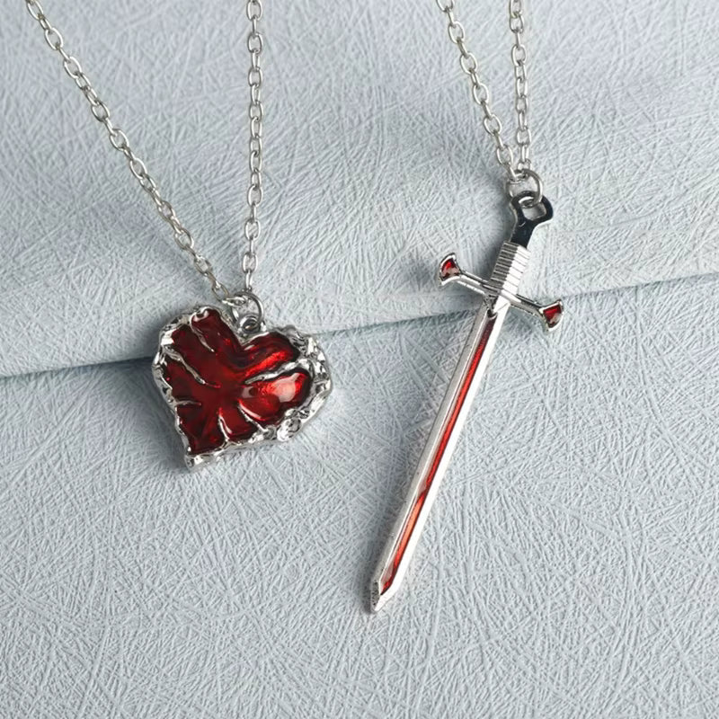 Heart Sword Necklace