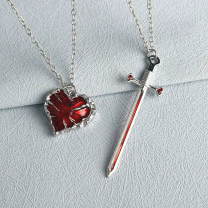 Heart Sword Necklace