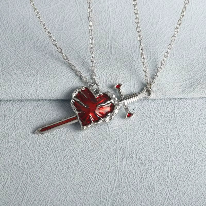 Heart Sword Necklace