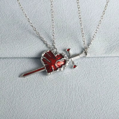 Heart Sword Necklace